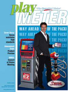 PLayMeter March 2016 Cover Sacoa maintains high standards