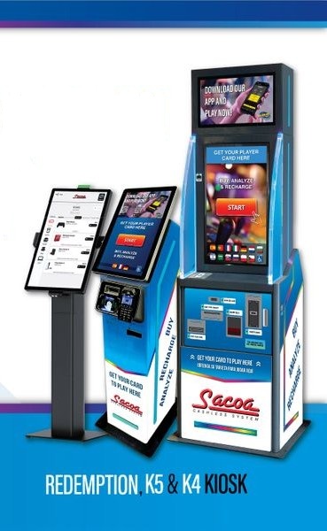 Sacoa Redemption kiosk Sacoa K5 Kiosk Sacoa K4 Kiosk