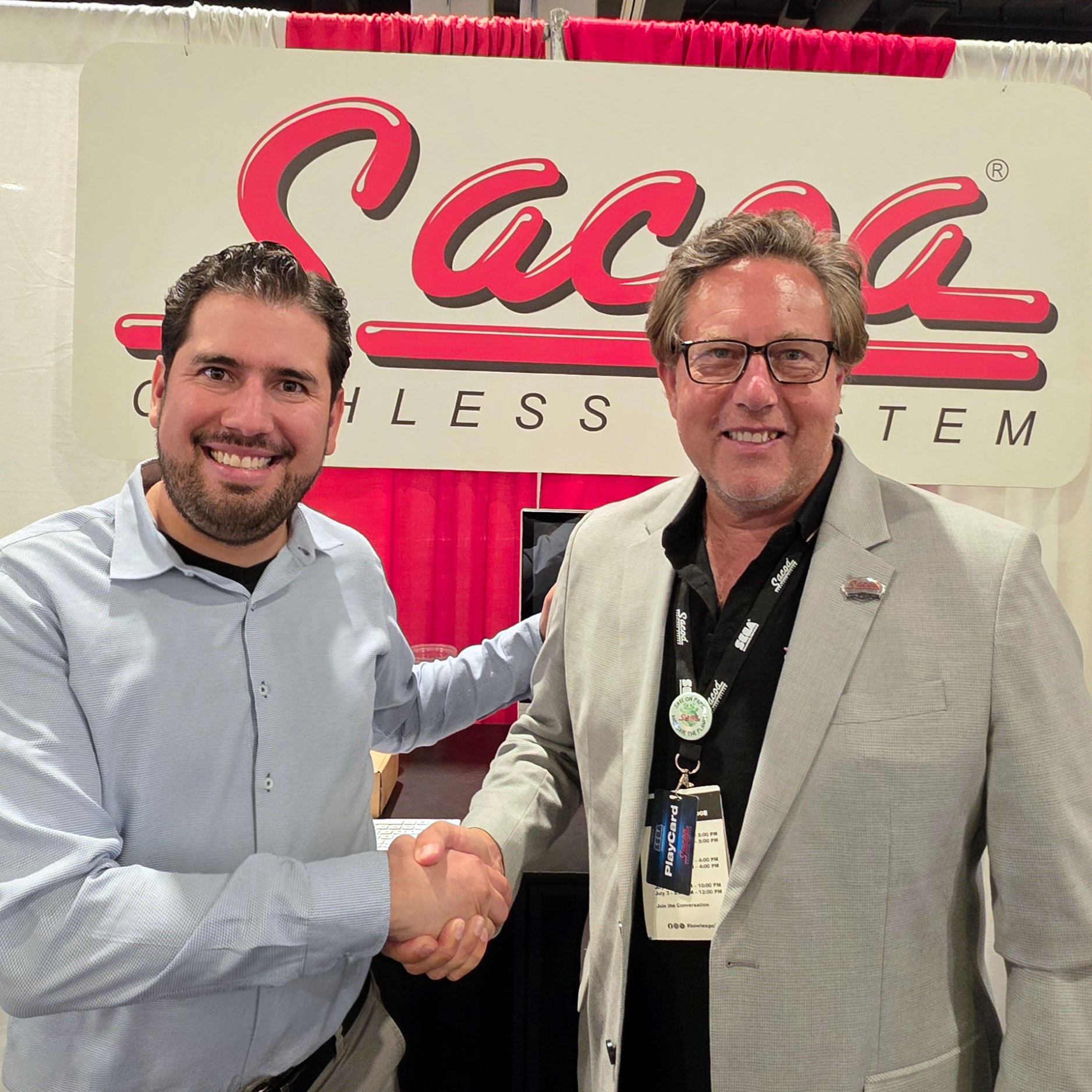 Sebastian Mochkovsky (Sacoa) and Alberto Diaz (GalaxzerEntertainment)