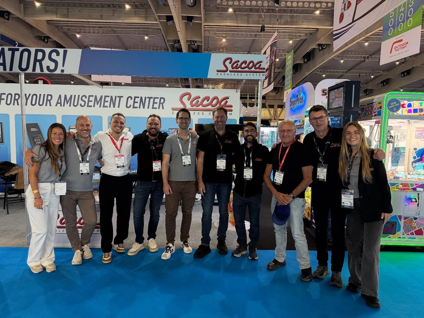 Sacoa team at IAAPA Expo Europe 2025