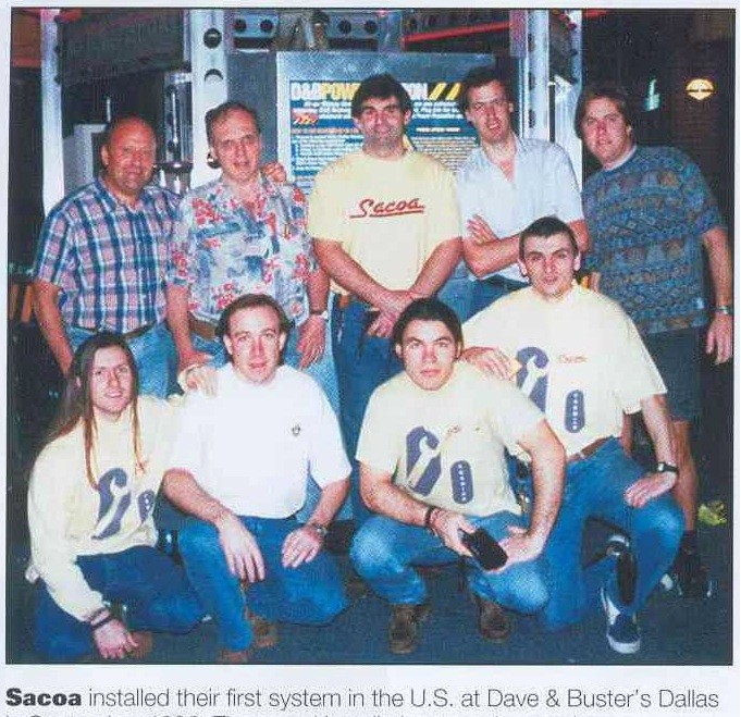 Tomi Hofmann & Sacoa's Team at first install in USA